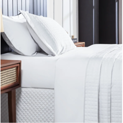 COLCHA SOLTEIRO AMALIA 2 ONA 300 FIOS 160X240 BRANCO