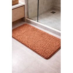 TAPETE BOLINHA MICROFIBRA S4 50X100 ROZAC TERRA