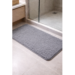 TAPETE BOLINHA MICROFIBRA S4 50X100 ROZAC CINZA