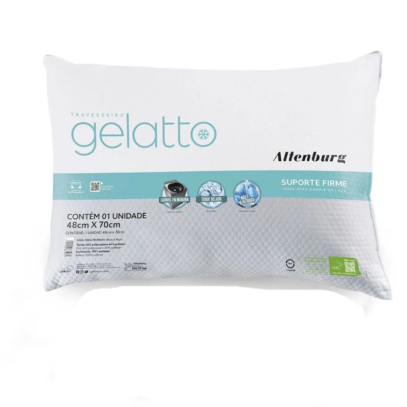 TRAVESSEIRO GELATTO TURQUESA 48X70CM ALTENBURG
