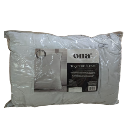 TRAVESSEIRO TOQUE DE PLUMA ONA 50X70 BRANCO