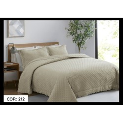 COBRELEITO CASAL PALAZZO 220X240 *5898103 PALHA DES. 212