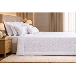 COLCHA SUPER KING AMALIA 2 ONA 300 FIOS 280X300 BRANCO