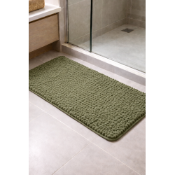 TAPETE BOLINHA MICROFIBRA S4 50X100 ROZAC VERDE MUSGO