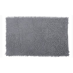 TAPETE BOLINHA MICROFIBRA S4 50X100 ROZAC CINZA