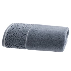 TOALHA ROSTO SUPER SOFT ARABESCO ZERO TWIST CORTTEX 50X70 AZUL