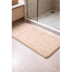 TAPETE BOLINHA MICROFIBRA S4 50X100 ROZAC NUDE