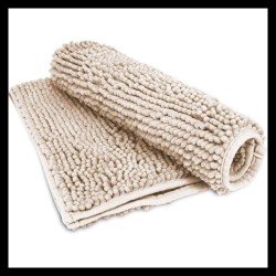 TAPETE BOLINHA MICROFIBRA S4 50X100 ROZAC NUDE