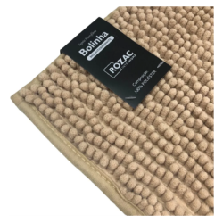 TAPETE BOLINHA MICROFIBRA S4 50X100 ROZAC BEGE