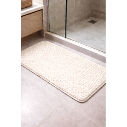 TAPETE BOLINHA MICROFIBRA S4 50X100 ROZAC MARFIM