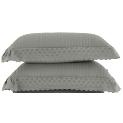 PORTA TRAVESSEIRO SERENA CORTTEX 50X70 CINZA