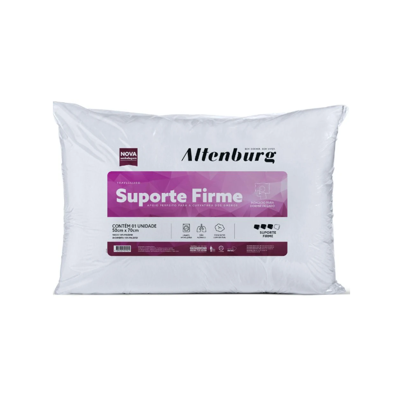 TRAVESSEIRO SUPORTE FIRME ALTENBURG 50X70 BRANCO