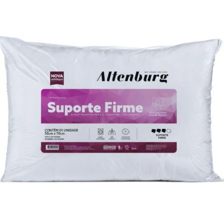 TRAVESSEIRO SUPORTE FIRME ALTENBURG 50X70 BRANCO