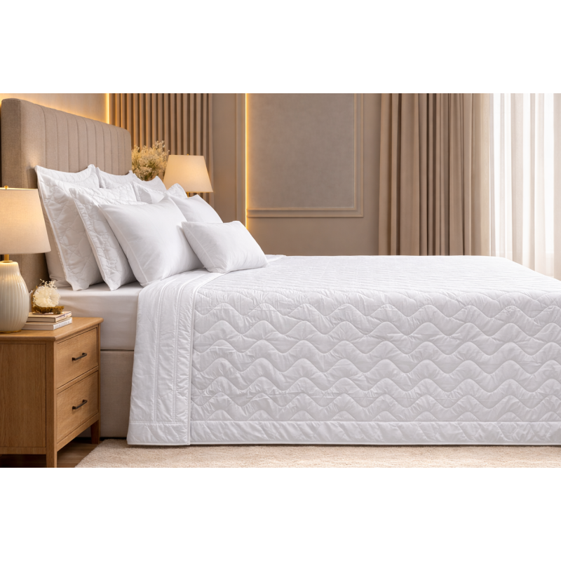 COLCHA KING AMALIA 2 ONA 300 FIOS 260X280 BRANCO