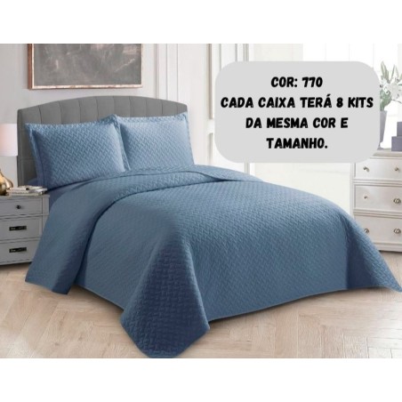 COLCHA QUEEN DULI ONA 240X260 TOPAZIO