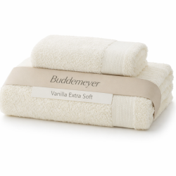 JOGO BANHO 2PCS VANILLA EXTRA SOFT C/CINTA 70X135 BUDDEMEYER BRANCO *1