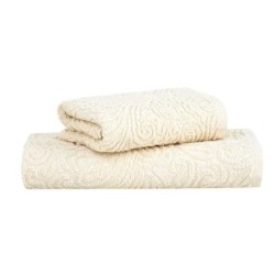 JOGO BANHO 2PCS LIZ EXTRA SOFT C/CINTA 70X135 BUDDEMEYER BEGE