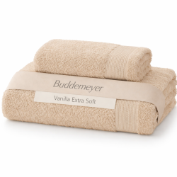 JOGO BANHO 2PCS VANILLA EXTRA SOFT C/CINTA 70X135 BUDDEMEYER BEGE CLAR