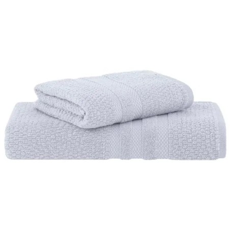JOGO BANHO 2PCS VANILLA EXTRA SOFT C/CINTA 70X135 BUDDEMEYER CINZA
