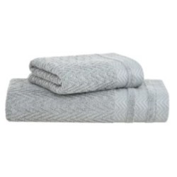 JOGO BANHO 2PCS SOUL EXTRA SOFT C/CINTA 70X135 BUDDEMEYER CINZA