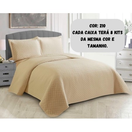COLCHA KING DULI ONA 260X280 AREIA