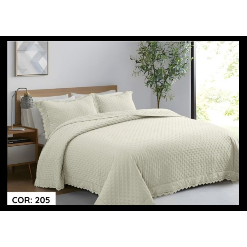 COBRELEITO QUEEN PALAZZO 240X260 *5899103 CRU DES. 205