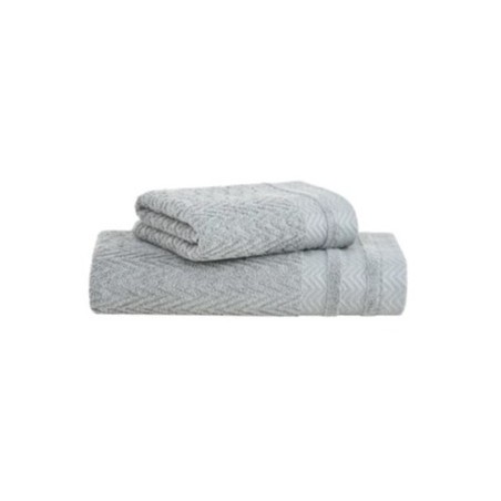 JOGO BANHO 2PCS SOUL EXTRA SOFT C/CINTA 70X135 BUDDEMEYER CINZA
