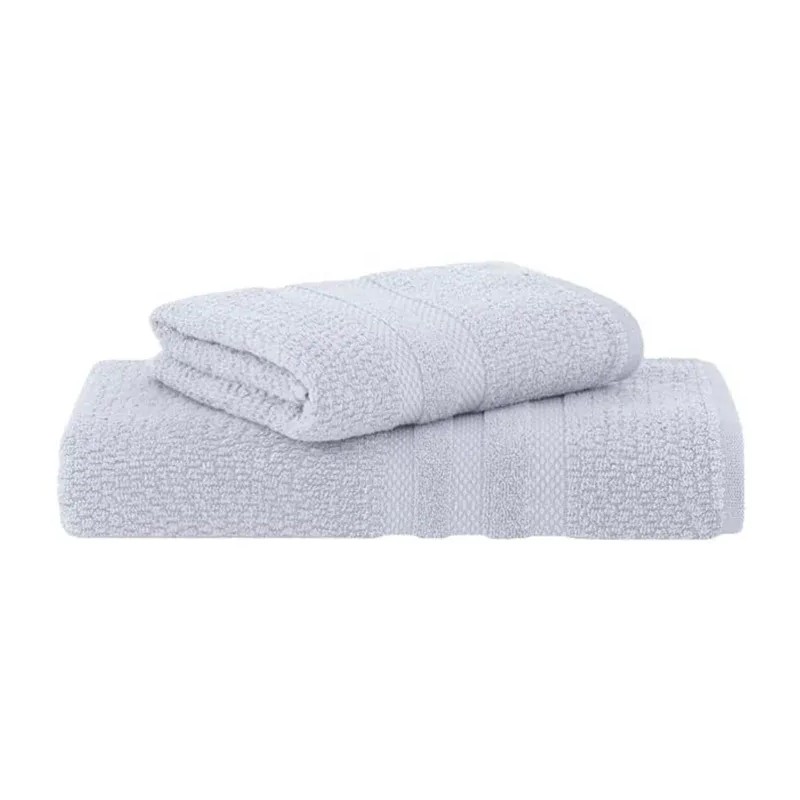 JOGO BANHO 2PCS VANILLA EXTRA SOFT C/CINTA 70X135 BUDDEMEYER CINZA