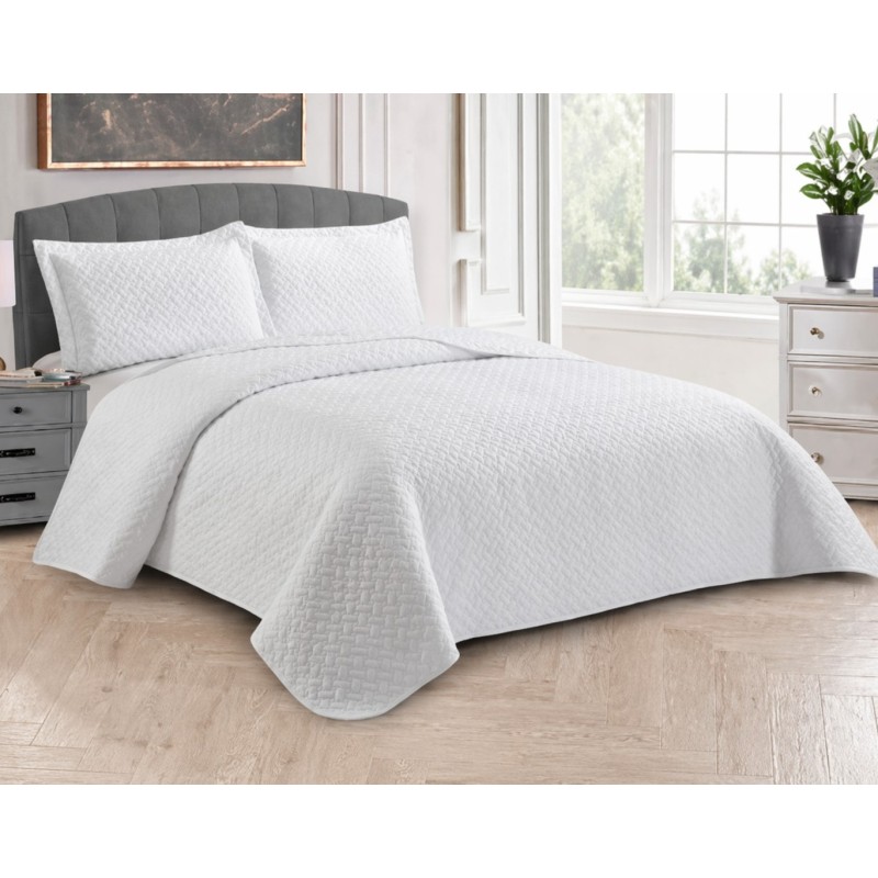 COLCHA CASAL DULI ONA 220X240 BRANCO