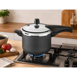 PANELA PRESSAO VANCOUVER 20CM 4.5L TP POLIDA PRETO