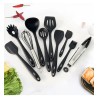 JOGO 8 UTENSILIOS EASY SILICONE C/HASTES INOX DYNASTY CINZA