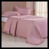 COLCHA KING FRUFRU 3PCS BENE CASA 250X270 ROSA
