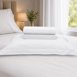 JOGO CAMA SOLTEIRO 230 FIOS 3PCS 30 ALT 150X220 ONA BRANCO