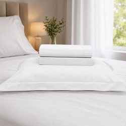 JOGO CAMA CASAL 230 FIOS 4PCS 30 ALT 220X250 ONA BRANCO