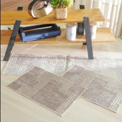 JOGO TAPETES/PASSADEIRA D/COZINHA VELOUR 3PCS LINES