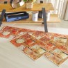 JOGO TAPETES/PASSADEIRA D/COZINHA VELOUR 3PCS CAFE