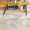 JOGO TAPETES/PASSADEIRA D/COZINHA VELOUR 3PCS NATURAL