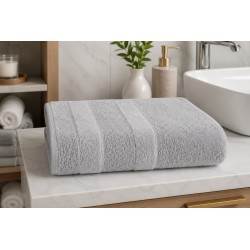 TOALHA BANHO VELVET 70X140 CINZA RUSK
