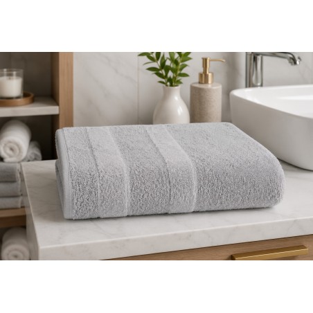 TOALHA BANHO VELVET 70X140 CINZA RUSK