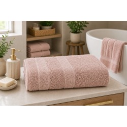 TOALHA BANHO VELVET 70X140 ROSA CHA