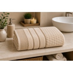 TOALHA BANHO TREVISO CORTTEX 70X140 BEGE