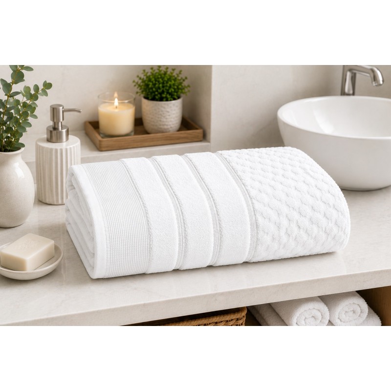 TOALHA BANHO TREVISO CORTTEX 70X140 BRANCO