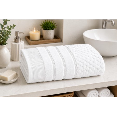 TOALHA BANHO TREVISO CORTTEX 70X140 BRANCO