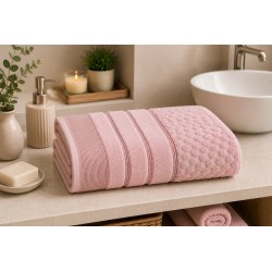 TOALHA BANHO TREVISO CORTTEX 70X140 ROSA