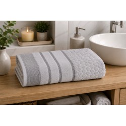 TOALHA BANHO TREVISO CORTTEX 70X140 CINZA