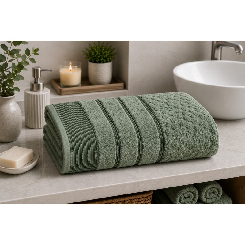 TOALHA BANHO TREVISO CORTTEX 70X140 VERDE