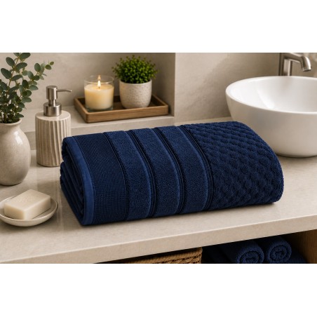 TOALHA BANHO TREVISO CORTTEX 70X140 MARINHO