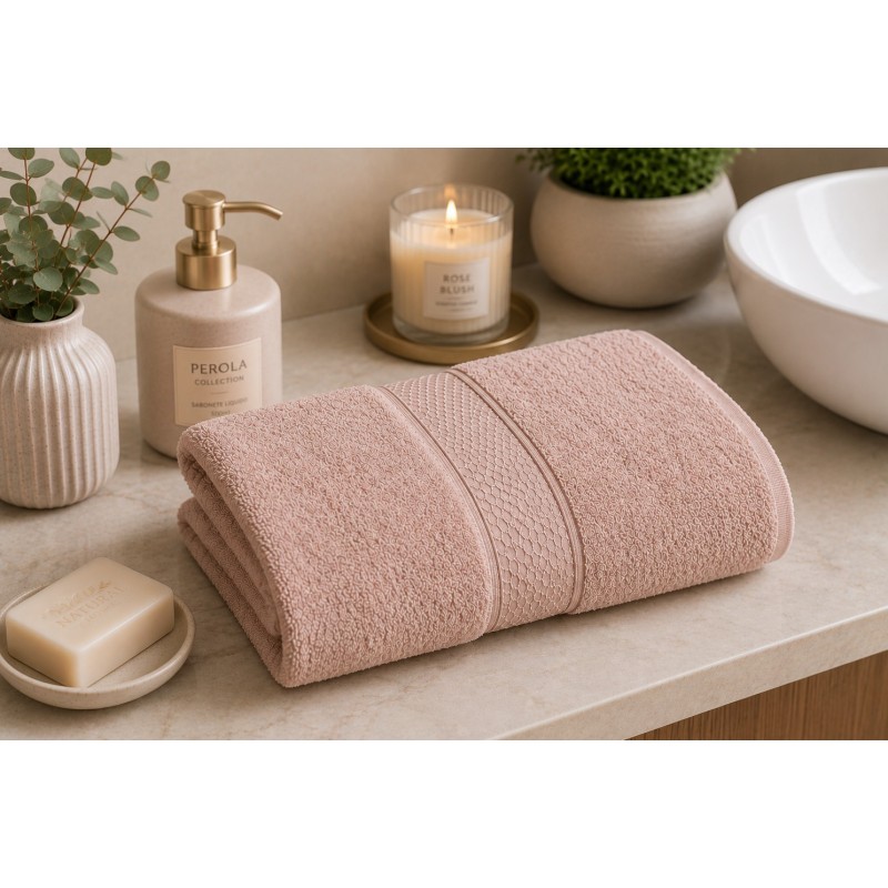 TOALHA BANHO NOBRE NATURAL 70X140 DUSTY ROSE