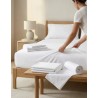 JOGO CAMA KING 150 FIOS 4PCS 30 ALT 280X250 ONA BRANCO