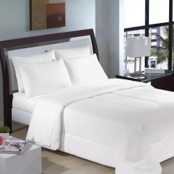 JOGO CAMA KING 150 FIOS 4PCS 30 ALT 280X250 ONA BRANCO